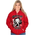 thumbnail image 4 of Kanji Style Betty Boop Major Sass Women Plus Size Zipper Hoodie Brisco Brands 2X, 4 of 5