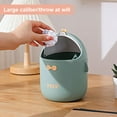 thumbnail image 3 of Tnobhg Desktop Trash Can Large Capacity Adorable Appearance Compact Size Funny Cartoon Garbage Container Waste Basket Home Supplies, 3 of 8