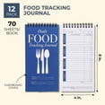 thumbnail image 2 of Juvale Food Journal - 12 Pack, 4 x 8 In, Softcover - Daily Food Tracker Journal - Calorie Log Book with Meal Plan & Water Intake Sections, 2 of 9