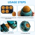 thumbnail image 2 of Juguete para perros, juguete con golosinas congeladas, juguete para perros dispensador de golosinas, juguete masticable grande, juguetes de goma para perros que se pueden rellenar y congelar, reduce, 2 of 6