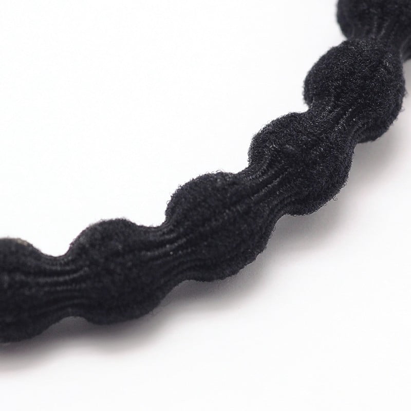 Girl's Hair Accessories Nylon Thread Elastic Fiber Hair Ties Ponytail Holder Black 47mm 300pc