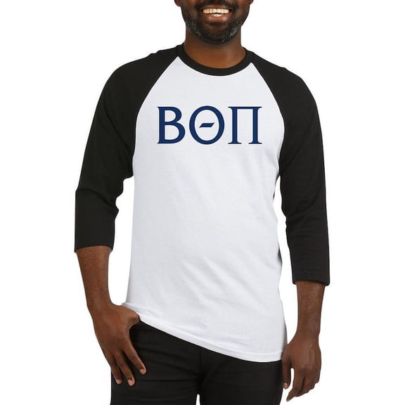 CafePress - Beta Theta Pi Letters Baseball Jersey - Cotton Baseball Jersey, 3/4 Raglan Sleeve Shirt