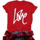 thumbnail image 1 of RKSTN Valentine's Day T Shirts for Women Cotton Oversized Crewneck Heart Graphic Print Short Sleeve Shirt Pullover Tops Womens Casual Valentine Print Round Neck Regular Fits Comfy Summer Tee Shirts, 1 of 9