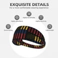 thumbnail image 5 of Unisex America Venezuelan Flag Sweatband Sports Headband For Running Cycling Yoga Workout Stretchy Hairband, 5 of 7