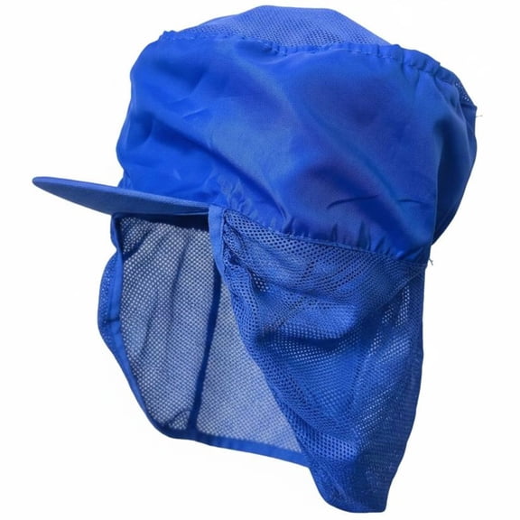 Byfri Breathable Mesh Work Cap Dustproof Hair Cover Hat for Restaurant Kitchen Blue One Size
