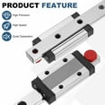 thumbnail image 3 of MGN9 250mm Linear Sliding Rail Guide with MGN9H Sliding Carriage Block and Mini Guide, Linear Motion Guideway for Mini Engraving CNC Machine 3D Printer, 3 of 6