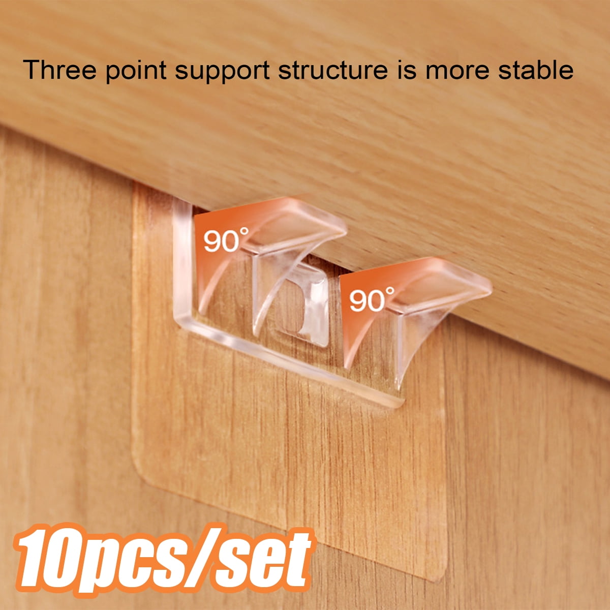 Cheers US 10Pcs Shelf Support Peg,Self Adhesive Shelves Clips,Strong