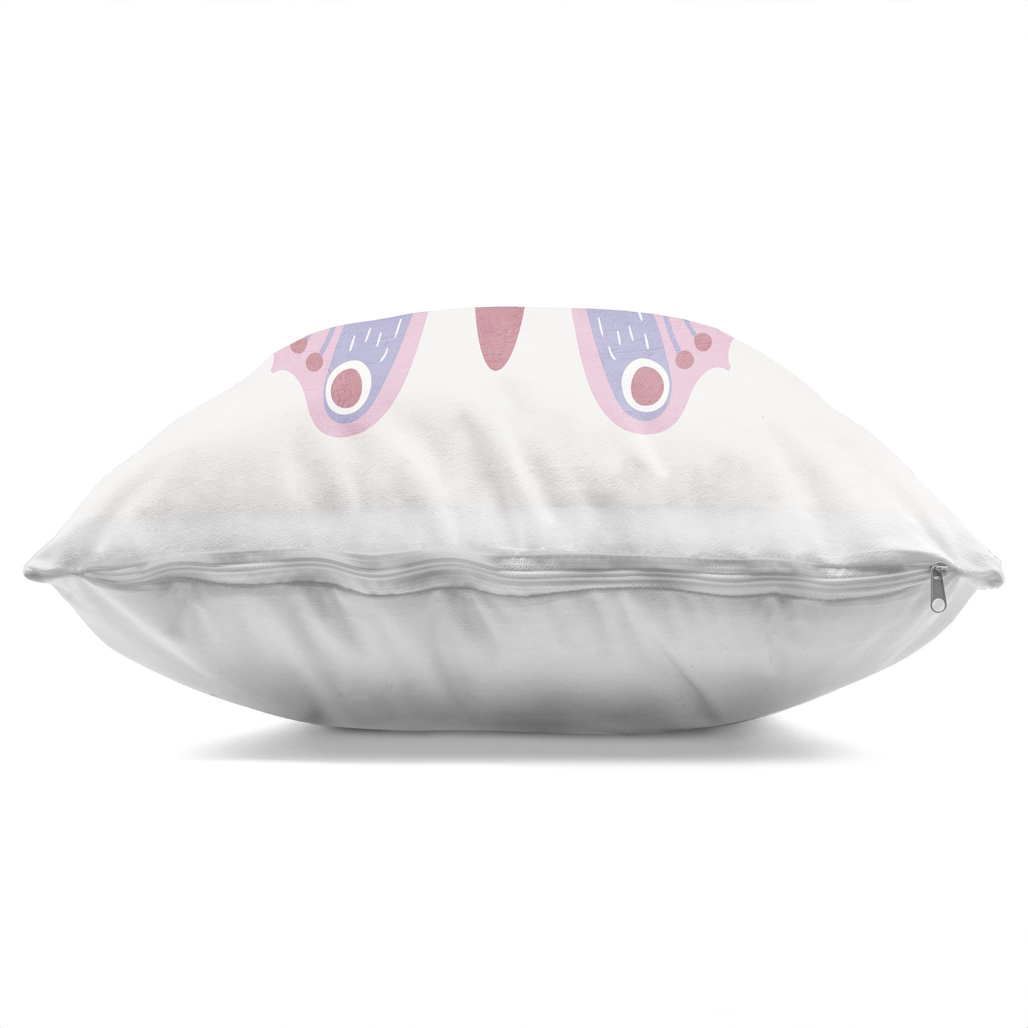 Stupell Industries Folk Butterfly in Pink Decorative Printed Throw Pillow, design by Kim Allen
