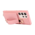 thumbnail image 3 of Decase Crossbody Wallet Case for Samsung Galaxy S22 Ultra with Strap, Ring Kickstand & Card Slot, Lychee Pattern PU Leather Purse Case for Samsung Galaxy S22 Ultra 6.8 inch, Pink, 3 of 9
