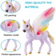 thumbnail image 3 of Figuras de unicornio YONGSHENG decoración para tarta con alas para fiesta de cumpleaños, 3 of 5