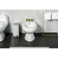 thumbnail image 4 of Kingston Brass KB6327ZX Millennium Three-Handle Bidet Faucet with Brass Pop-Up, Brushed Brass, 4 of 6