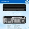 thumbnail image 3 of HP EliteDesk 805 G9 SFF Business Desktop, AMD Ryzen 5 8500G (Up to 5.0GHz), 64GB DDR5, 2TB SSD, Dual 4K Support, USB-C, HDMI, DP Port, Wi-Fi, Bluetooth, Windows 11 Pro, Keyboard & Mouse Included, 3 of 7