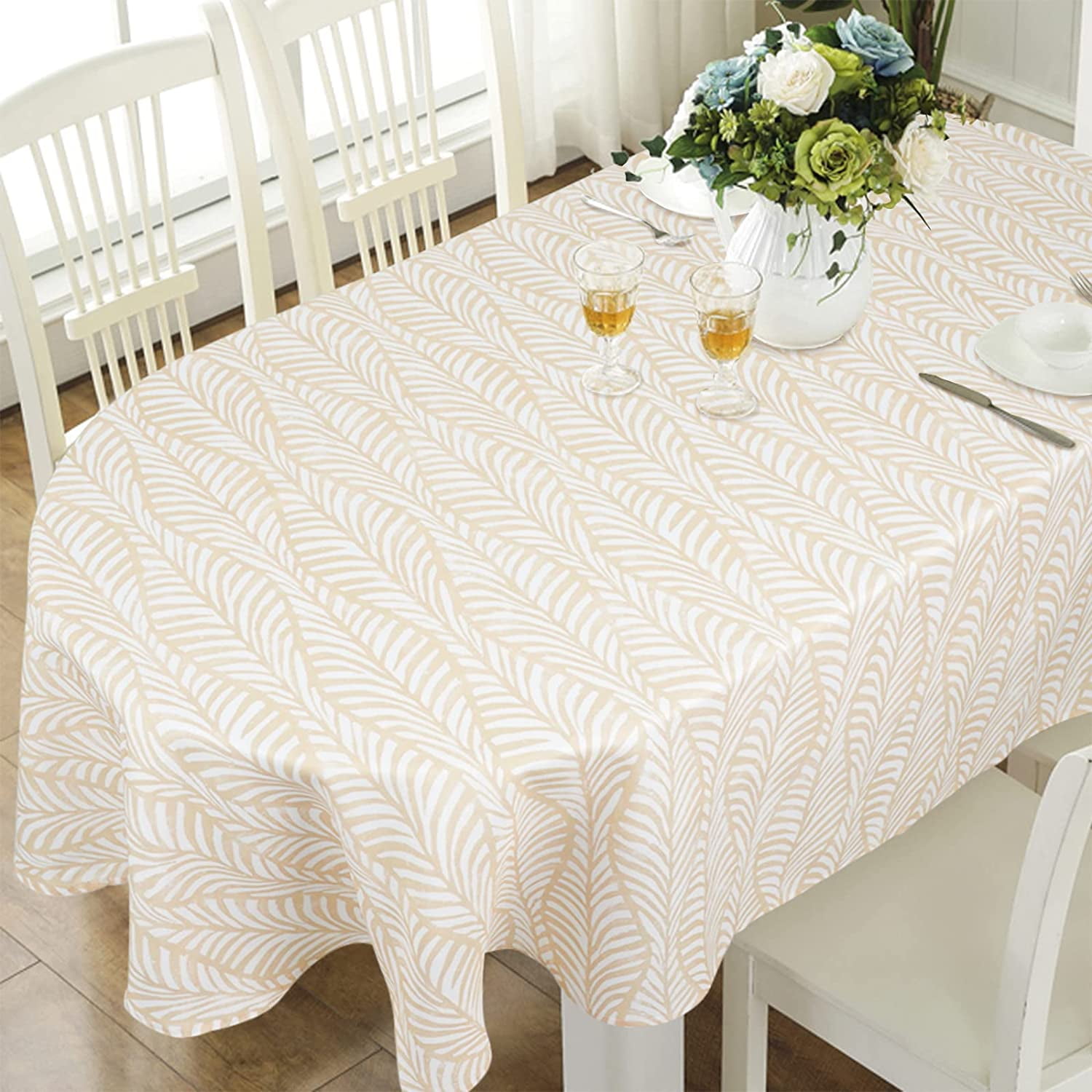 Oval Tablecloth 54x72in for Oval Table Waterproof Table Cloths for Dining Room Indoor Outdoor