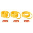 thumbnail image 3 of Unique Bargains 4cm 6mm 8.5cm Plastic Carnival Ringtoss Rings Game Hoop, Yellow 24 Pack, 3 of 5