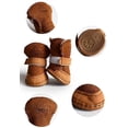 thumbnail image 5 of Botas de invierno antideslizantes cálidas y acogedoras para cachorros, zapatos de nieve de lana para mascotas, 5 of 5