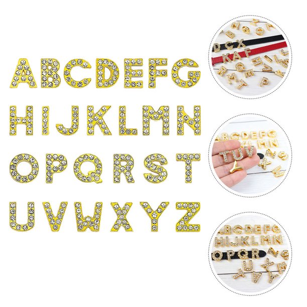 FELTECHELECTR 26Ud Letras Para Manualidades Con Dijes De Aleación Color Surtido Para Pulseras Collares Y Aretes