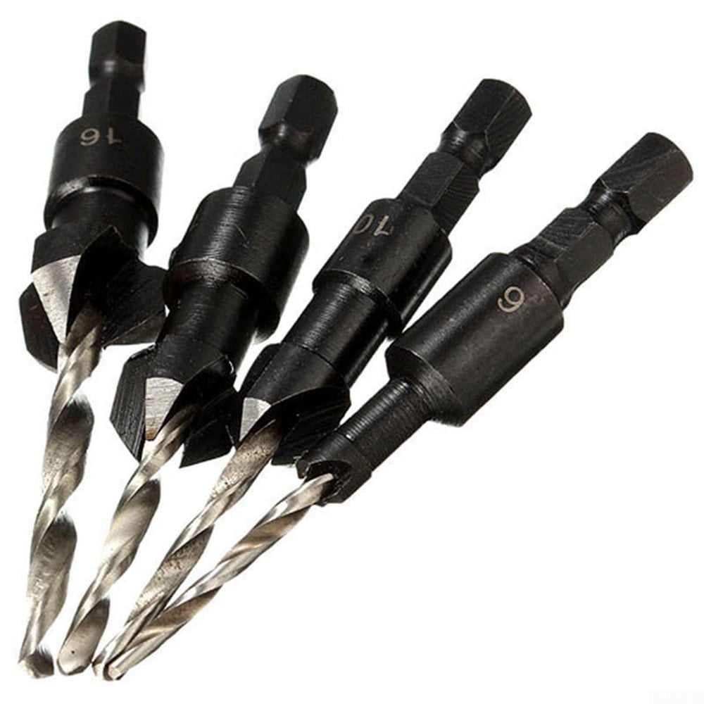 6Pcs Countersink Woodworking Drill Bit Fr Soft Metal Insulation/Pvc Board Wood 6Pcs Countersink Woodworking Drill Bit Fr Soft Metal Insulation/Pvc Board Wood