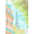 thumbnail image 2 of Murdock, Ramona 11x14 Black Ornate Wood Framed with Double Matting Museum Art Print Titled - Eiffel Tower Pastel, 2 of 4