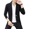 thumbnail image 2 of Chaquetas de suéter extra largas de alta calidad para hombre, abrigo largo para hombre, cárdigan cortavientos para hombre, 2 of 5