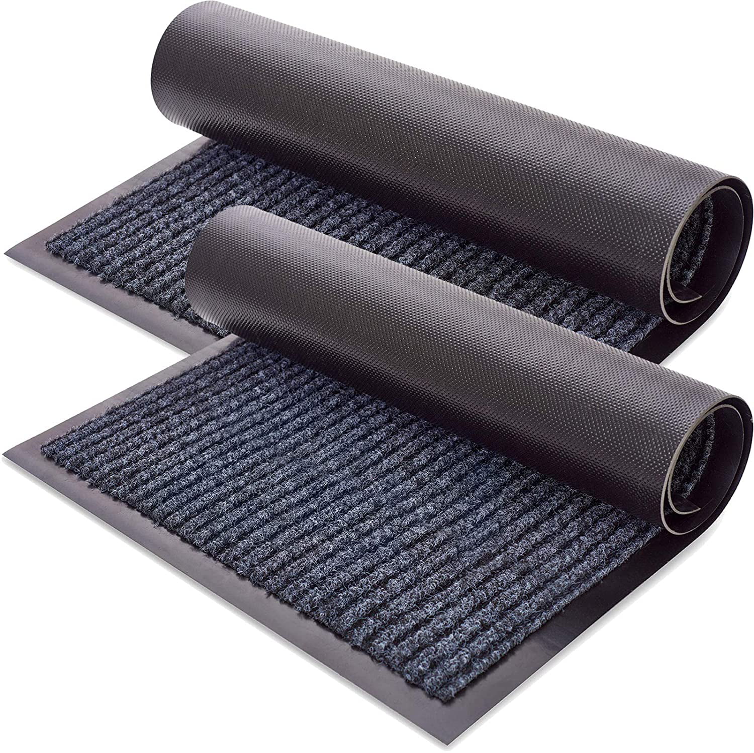 Durable Polyester and Rubber Door Mat Heavy Duty Doormat Indoor & Outdoor Rug 