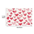thumbnail image 3 of Hvmvliv Valentine's Day Heart-Shaped Placemat with Linen Material - Heat-Resistant Table Cover for Dining Room, Kitchen, and Party Decor Red, 3 of 6