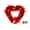 Valentines Day Decorations - H(Light), variant on 12 Inch Valentine’s Day Heart-Shaped Wreath – Red Garland Hanging Decoration with Love Letter Accent, Shiny Metallic Love Heart Door and Wall Decor for Home, Party, Wedding, and Classroom(no light)
