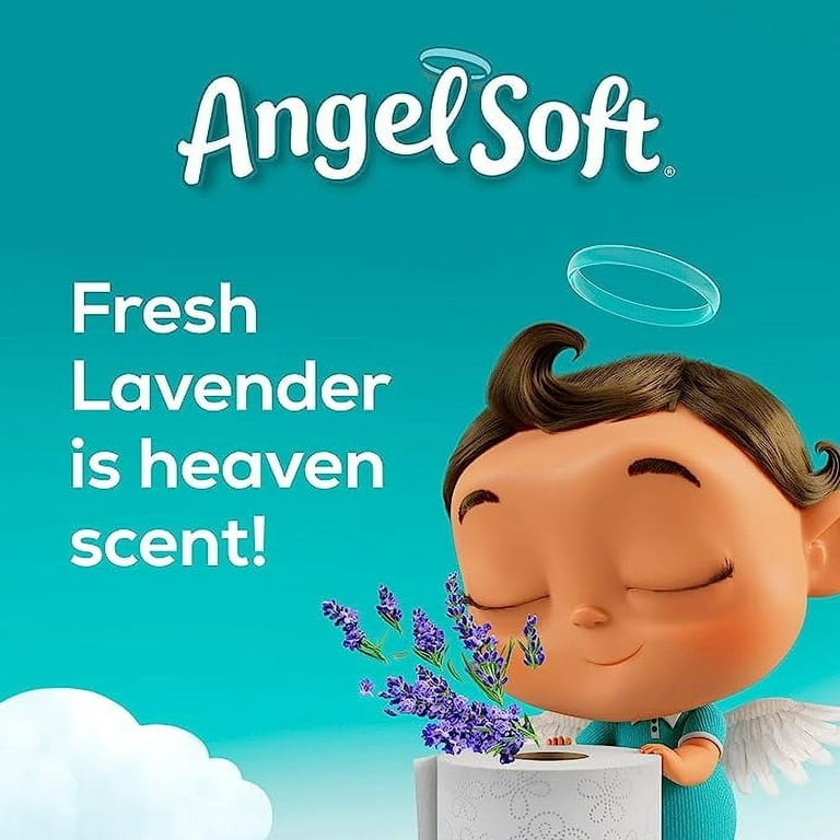  Angel Soft® Toilet Paper, 8 Mega Rolls = 32 Regular Rolls, 2-Ply  Bath Tissue, 320 Sheets per Roll, 8 Count, White : Health & Household