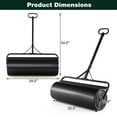 thumbnail image 2 of Gymax Lawn Roller Push/Tow Behind a Tractor Sod Drum Roller for Park Yard Garden Farm Black, 2 of 10