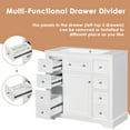 thumbnail image 6 of 36" Bathroom Vanity without Sink, Modern Bathroom Cabinet Base with One Cabinet and Six Drawers, Solid Wood Bathroom Cabinet for Bathroom, White, 6 of 9
