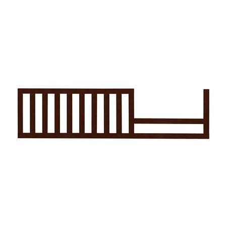 Guard Rail Systems - Evolur Convertible Crib Toddler Guard Rail, Espresso