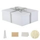 thumbnail image 1 of Caja de regalo OBMMIRAO grande 43x33x15 cm blanca con tapa, 1 of 7