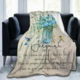 thumbnail image 4 of Bible Verse Religious Throw Blanket Christian Gifts for Women Girls Ultra Soft Cozy Plush Scripture Hummingbird Flannel Fleece Flower Floral Blankets Lightweight Fuzzy Warm Party Blanket 60"x50", 4 of 6