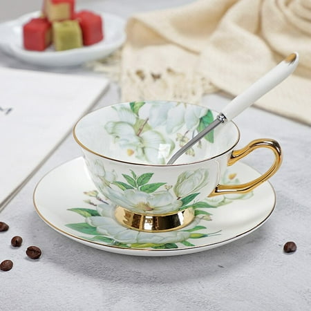 

Ceramic Afternoon Tea Cups Saucers Bone Chinese Coffee Cups Trays and Tableware Sets Tea Set Cups tazas de cafe turkish kitchen