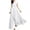 White, variant on Giftesty Spring Dresses for Women 2024 Women's V-Neck Color Short Sleeve Chiffon Waist Closing Evening Dress