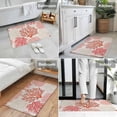 Coastal Ocean Coral Indoor Door Mat 20x31.5 Inch Red Pink Theme Pattern ...