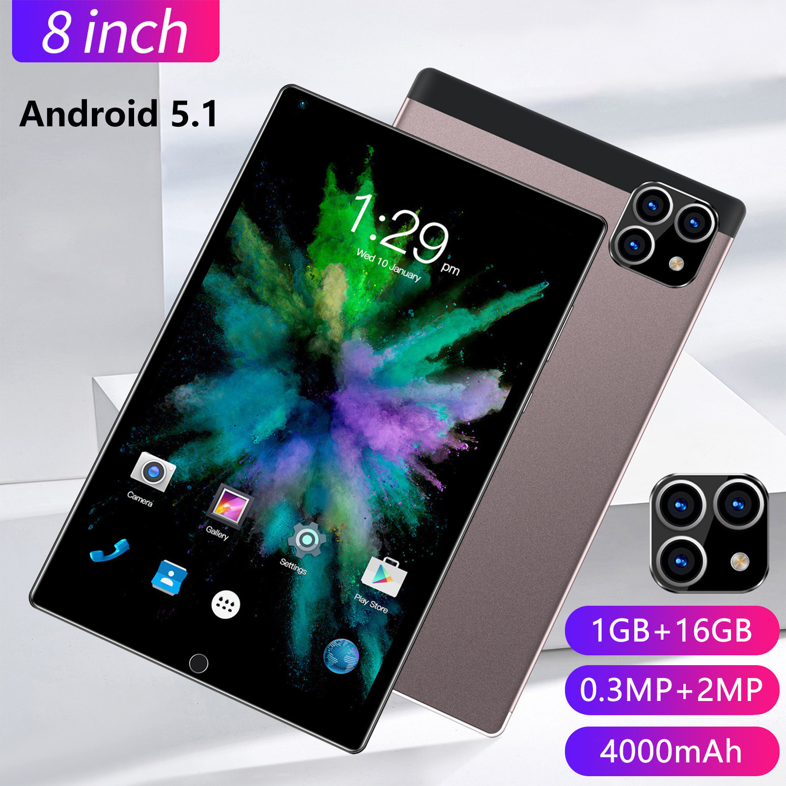 GiliGiliso Clearance HD Tablet WiFi Bluetooth Android Voice Call Game