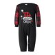 thumbnail image 1 of Pijamas familiares navideños a juego, camisetas de manga larga con estampado de letras y pantalones a cuadros. Ropa de dormir y estar por casa., 1 of 7