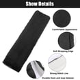 thumbnail image 4 of Unique Bargains 4 Pcs Plush Car Seat Belt Protector Pads Shoulder Strap Seatbelt Soft Comfort Covers Black Black, 4 of 7