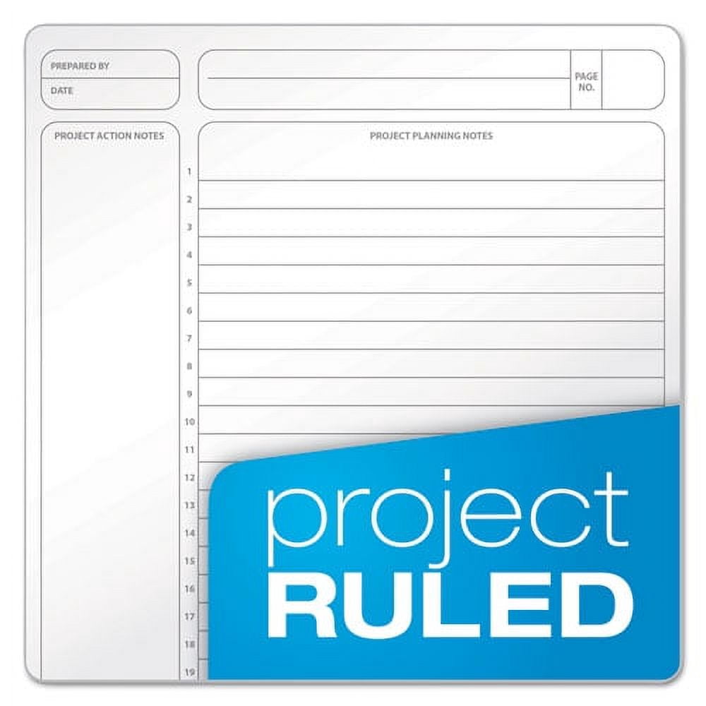 "Gold Fibre Wirebound Project Notes Book, 1 Subject, Project-Management Format, Green Cover, 9.5 X 7.25, 84 Sheets | Bundle of 2 Each"