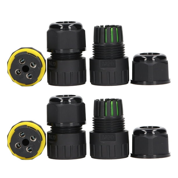 Equipo eléctrico, 2 piezas Conector de caja de conexiones Conector de caja de conexiones Cable eléctrico externo impermeable subterráneo Rendimiento confiable