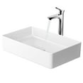 thumbnail image 3 of JOMOO 22.44" x 14" White Ceramic Rectangle Bathroom Sink, Bathroom Vessel Sink Above Counter Art Basin Vanity Sink, 3 of 10