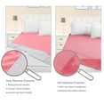 thumbnail image 4 of PiccoCasa Waterproof Mattress Protector with Five-sides TPU Membrane Layer Crystal Velvet Pink Queen, 4 of 6