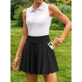 thumbnail image 7 of Charmo Womens High Waisted Sport Skirts Scallped Trim Athletic Tennise Skirts with Pockets, 7 of 7