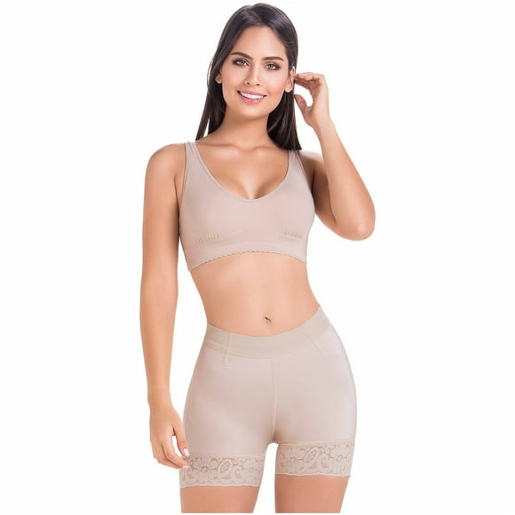 MariaE FU100 Fajas Colombianas Tipo Shorts Levanta Cola & Control MariaE Fajas MRE-FU100