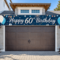 thumbnail image 6 of Happy 60th Birthday Banner with Balloons Fireworks and Gifts Background Backdrop Decors for Birthday Party Photography Props Birthday Decoration Party Supplies, 6 of 6
