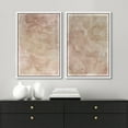 thumbnail image 3 of IDEA4WALL Framed Canvas Print Wall Art Set Tea Stains Geometric Paint Stroke Modern Art Abstract Wall Decoration Bohemian Minimal Artwork for Living Room, Bedroom, Office - 16"x24"x2 White, 3 of 5