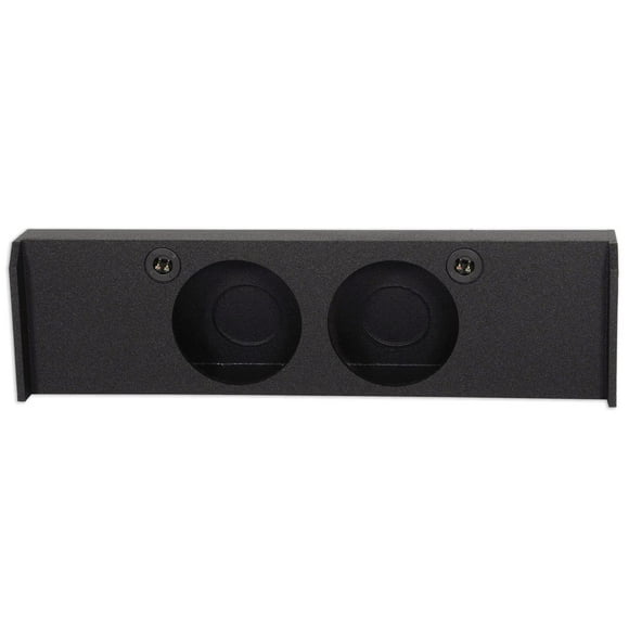 Rockville REC16 Dual 10" Subwoofer Box 0.85 Cu Ft Sealed Enclosure, Bedliner Finish, Underseat Downfire, Deep Bass, for 2009-Up Ford F-150 SuperCrew