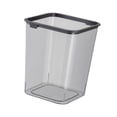 thumbnail image 4 of Contenedor de basura canasta de canasta de cesta minimalista abierta top 15 litera de basura de basura basura para tocador de cocina baño de baño negro y gris, 4 of 8