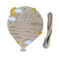 thumbnail image 4 of Letrero de anuncio de recién nacido Tablero de anuncios de madera con letras Regalo para Blanco, 4 of 9