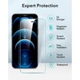 thumbnail image 2 of Tempered Glass Ultra Screen Protection for iPhone 12 Pro Max 6.7 inch (2-Pack), 2 of 5